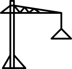 Building Crane Line Art Illustration Svg, Free Vectors File